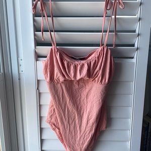 Forever 21 light pink bodysuit.
